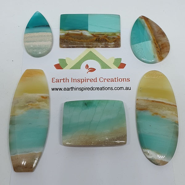 Blue opalized selling wood cabs